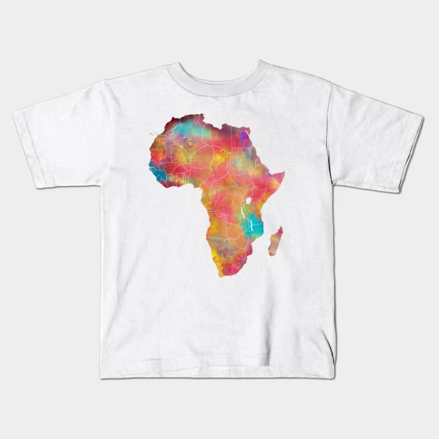 Africa map #africa Kids T-Shirt by JBJart